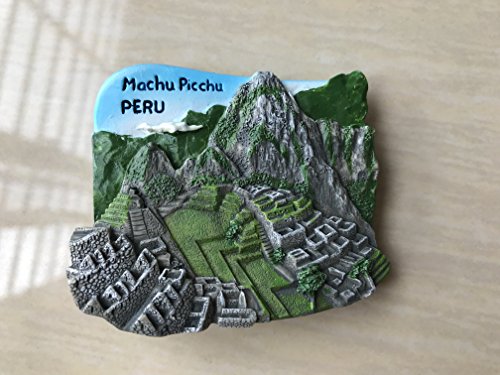 Imán Decorativo 3D Machu Picchu Perú Redondo miniatura 4