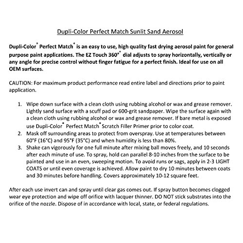 Image of Dupli-Color E0 Sunlit Sand Nissan Perfect Match Automotive Paint - Aerosol, 8 oz.