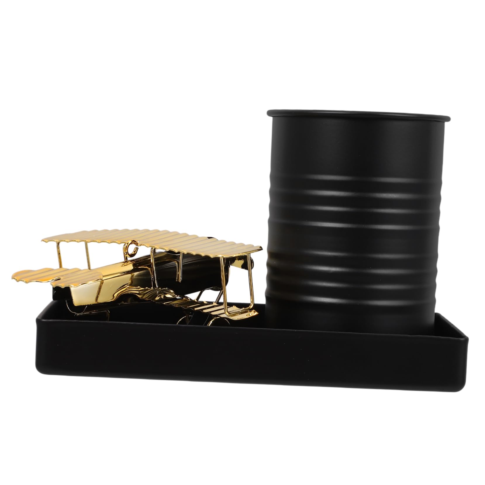 Rangement crayons avion métallique pour éliminer le désordre sur le bureau