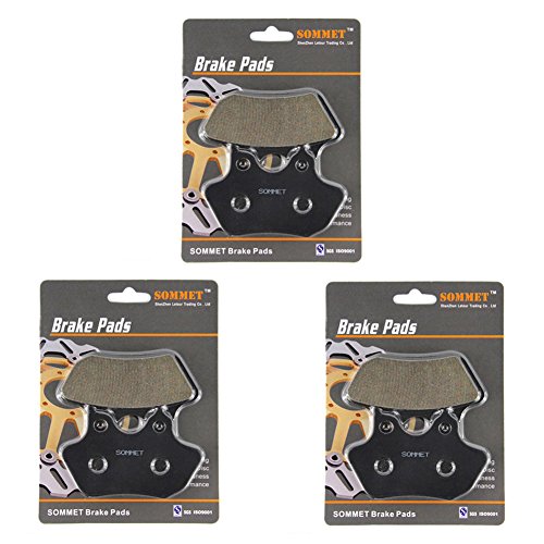 SOMMET Motorrad Bremsbeläge Vorne + Hinten für HARLEY DAVIDSON Softail FLSTN/FLSTNi Softail Deluxe 2005-2007