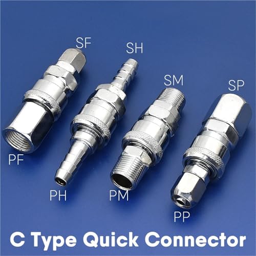 Conector neumático tipo C acoplamiento SP rosca de 30 pulgadas PT para compresor de aire 3