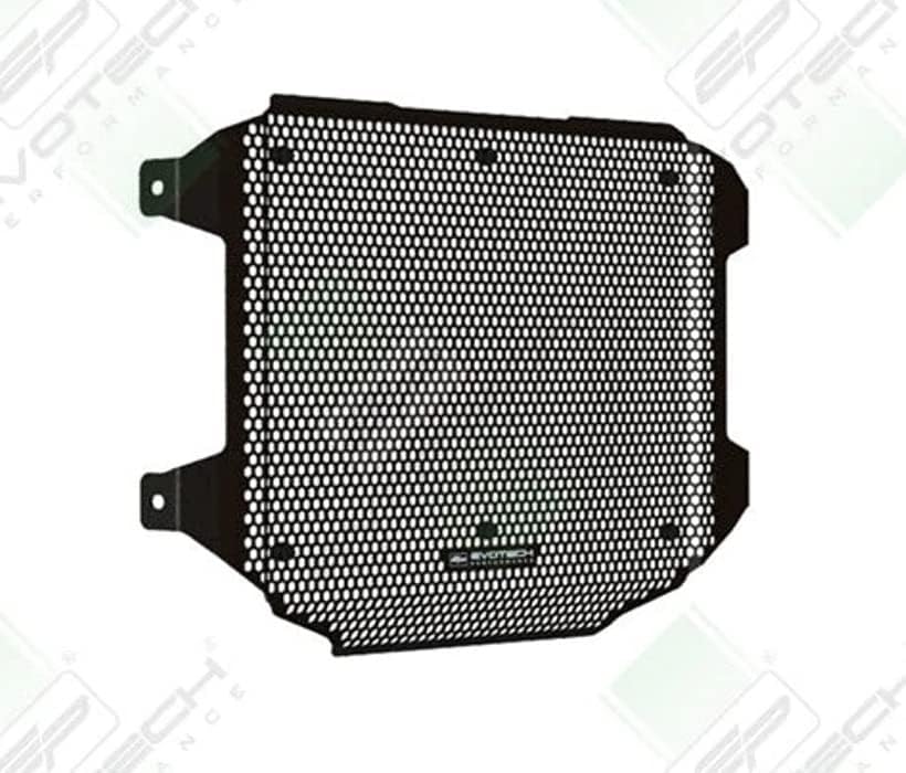 Evotech Performance Radiator Guard, angled view