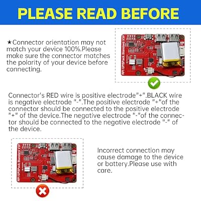 350mAh 602035 Rechargeable Lithium Polymer Battery Pack,3.7V Lipo Battery with JST PH2.0mm Connector for Electronic Device