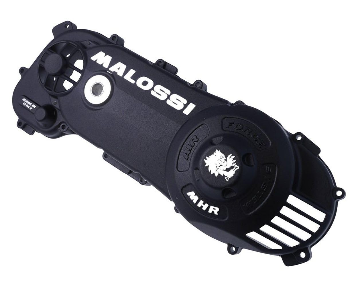 Malossi - Tapa de variador MHR para carcasa del motor C-One/RC -One, Air Force también compatible con Piaggio/Gilera 50 ccm 2T AC/LC larga negro, incluye tornillos