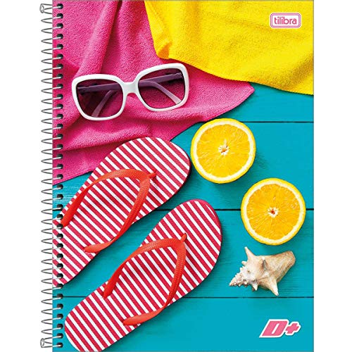 Caderno de 1 Matéria, Tilibra 13.924, Multicor, Pacote com 4 Unidades