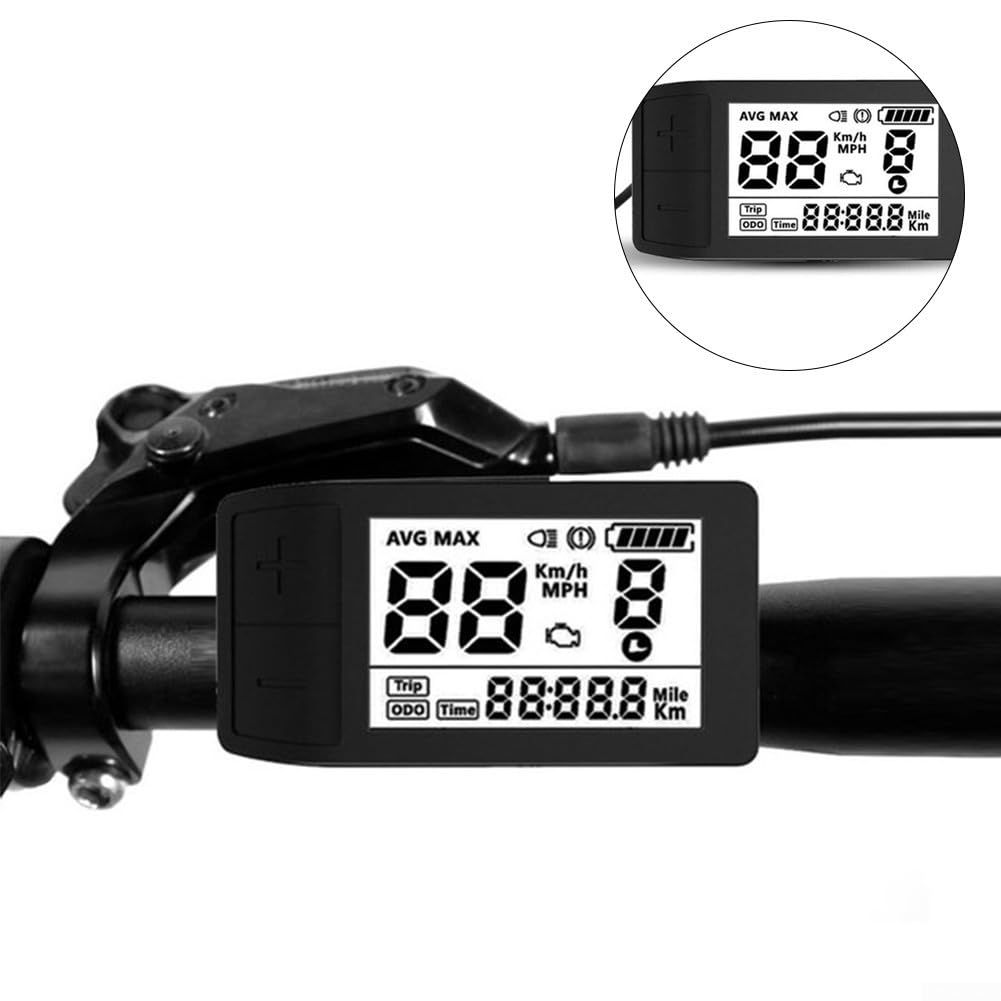 Display LCD 500S per BBS01 HD -Mounted Motor, 24V-48V -Pin Tachimetro Strumento, Plastica Ciclo Gauge