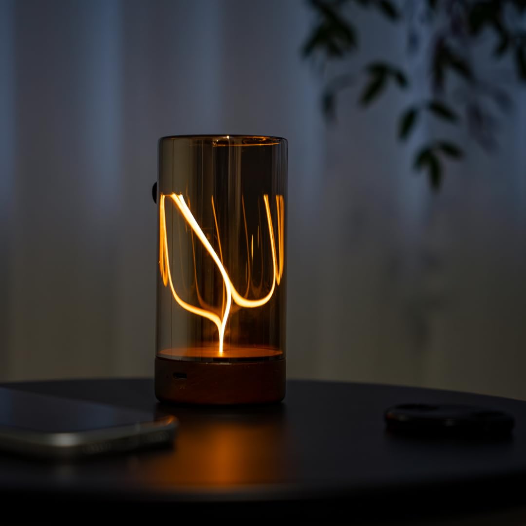 Gingko Solis Drift Light – Lampada da tavolo interattiva, ricaricabile, magnetica, a LED, luce d'atmosfera con luce calda