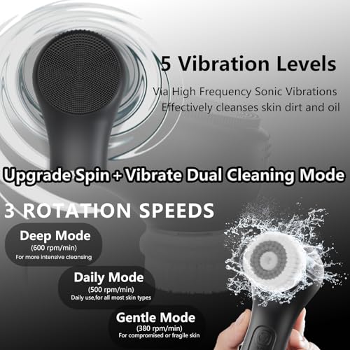 29% Off WOVAZUS Waterproof Facial Cleansing Brush with 8 Modes - Image 3