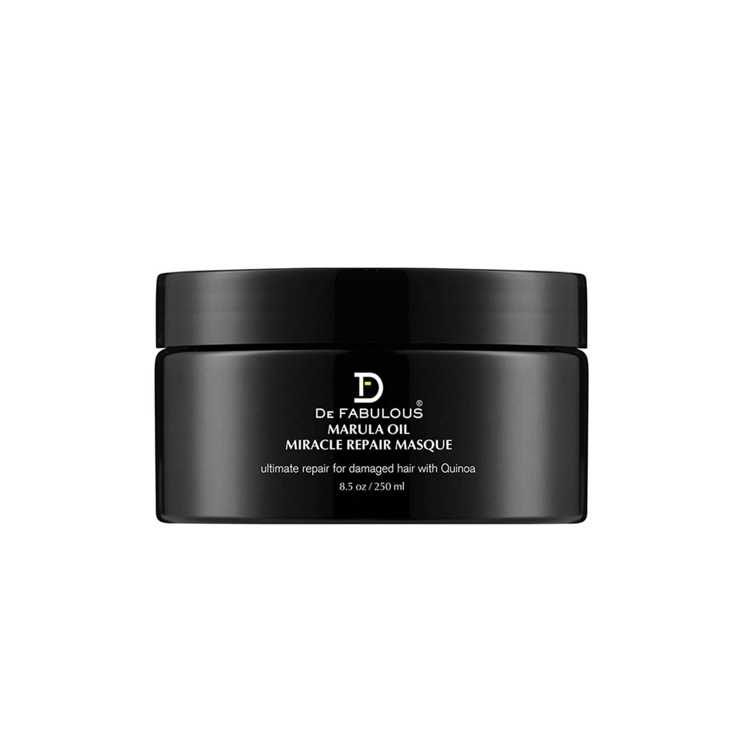 De Fabulous Marula Oil Miracle Repair Masque With Quinoa - 250ml | Deep Conditioning Hair Treatment | Marula Oil & Quinoa Protein for Dry, Frizzy & Damaged Hair | Restores Strength, Shine & Hydration