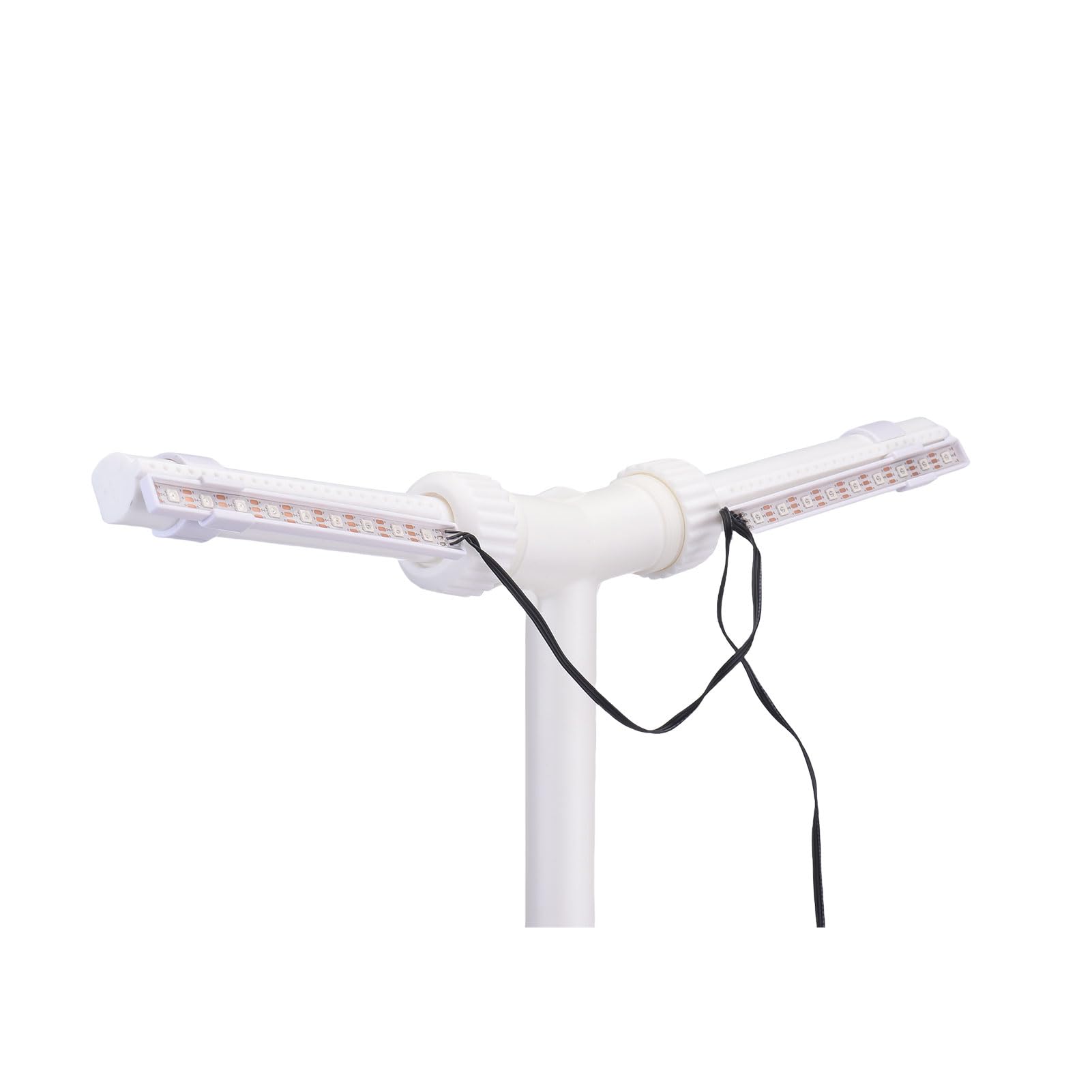 LICAEVEY Solar Pool Fountain, Doppelkopf mit LED-Leuchten und Fernbedienung