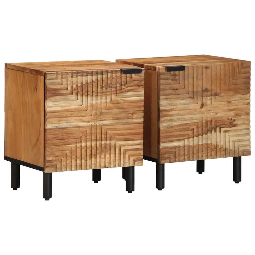 Table de chevet bois d'acacia massif table d'appoint chambre et salon