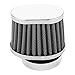 ALPHA MOTO Set of Four 54 mm (2.125 Inch) Flange Motorcycle POD Air Filter Intake Filters Cleaners Breathers Tapered High Flow Oval POD Universal Fits Bike Honda Suzuki Kawasaki Yamaha CB750 etc