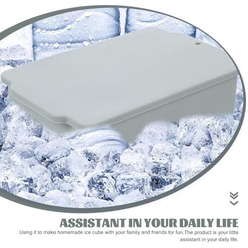 Molde de silicona para cubitos de hielo con tapa, resistente y compacto miniatura 7