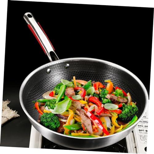 Wok de acero inoxidable con superficie antiadherente miniatura 7