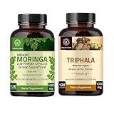 Hebhac Herbs Combo Pack Moringa Capsules and Triphala Capsules
