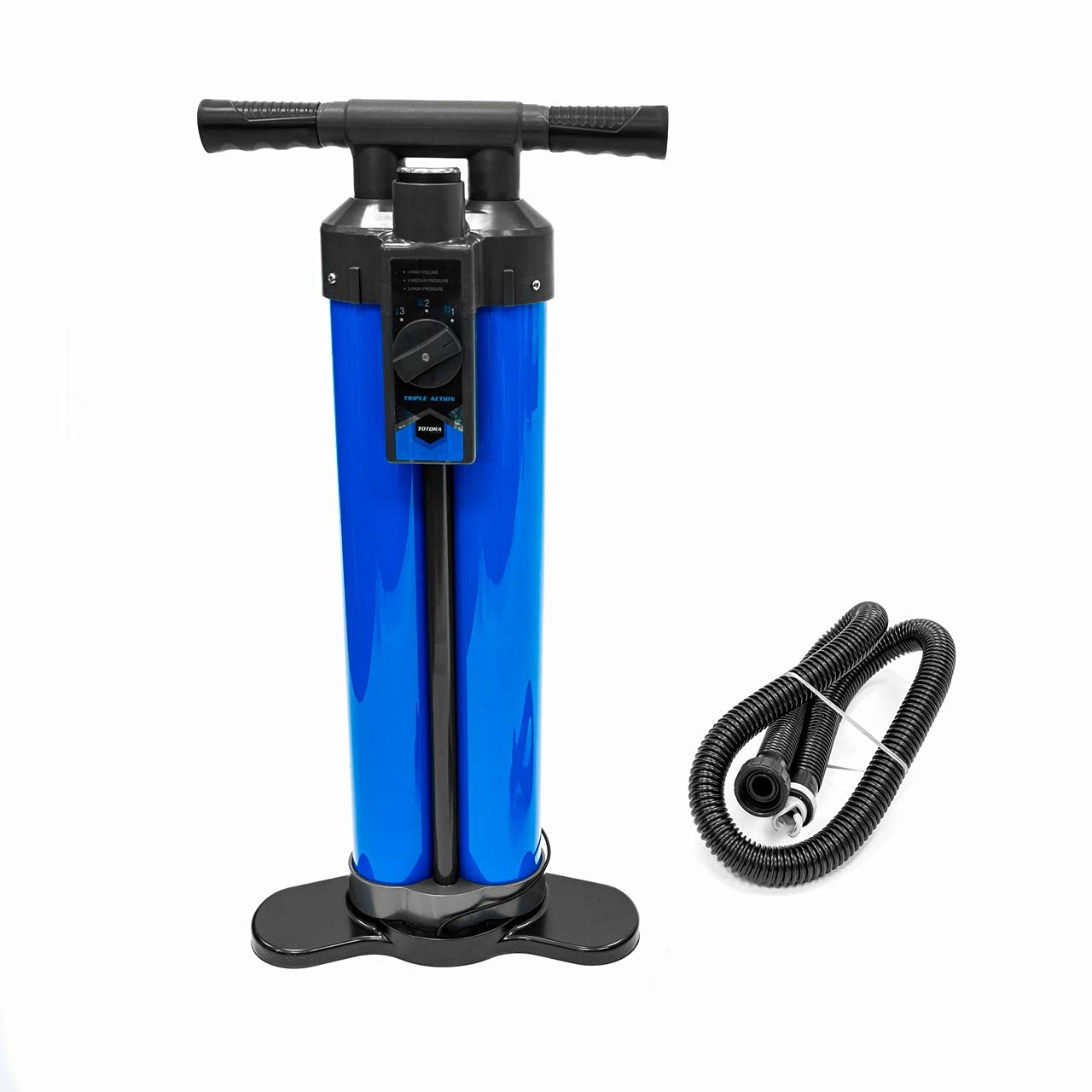 AquaTec Dual & Triple-Action Pumps - Hand Pump for Inflatable Paddle Boards | Airflow on Upstroke & Downstroke | SUP Board Pump with Pressure Gauge | Inflatable Boat Pump