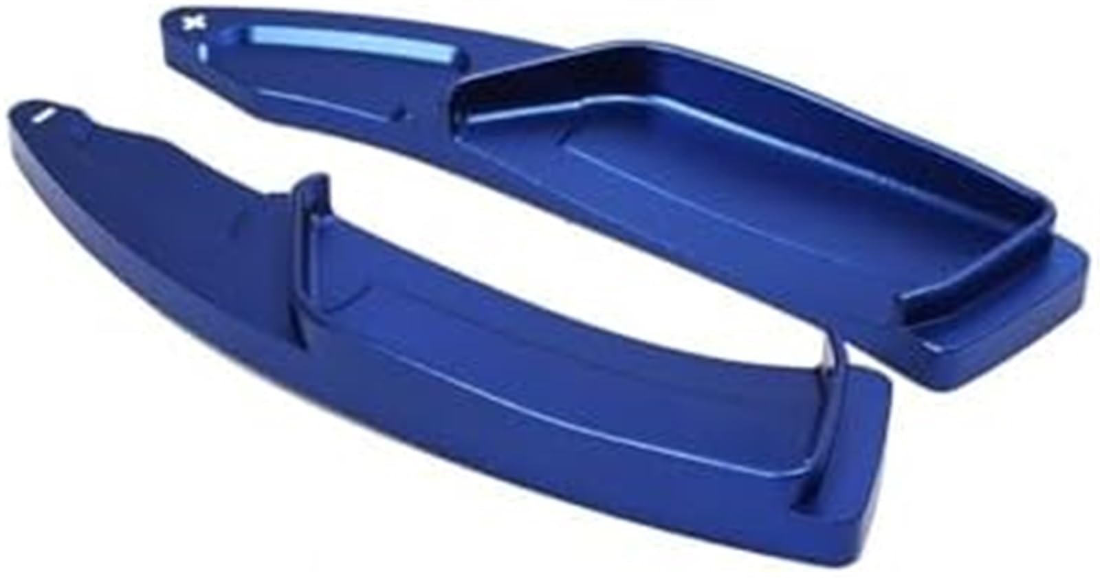 Mkvaxr Blue Car Gear Shift Paddle Paddle Shifter Cover Extensions, For Peugeot 208 2008 308 3008 508 5008 Sw, For Gt Car Steering Wheel Paddles Shift Extension Gear Stickers(Blue)