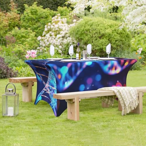 Nappe extensible élasthanne 1m20 imperméable motif hélix - 8