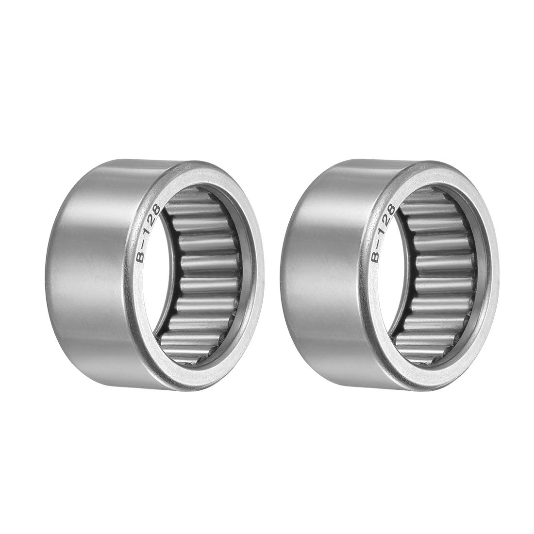 uxcell B128 Needle Roller Bearings, 3/4" I.D. 1" OD 1/2" Width 2pcs | Full Complement Drawn Cup Open 4790N Static Load 3100N Dynamic Load 5500Rpm Limiting Speed
