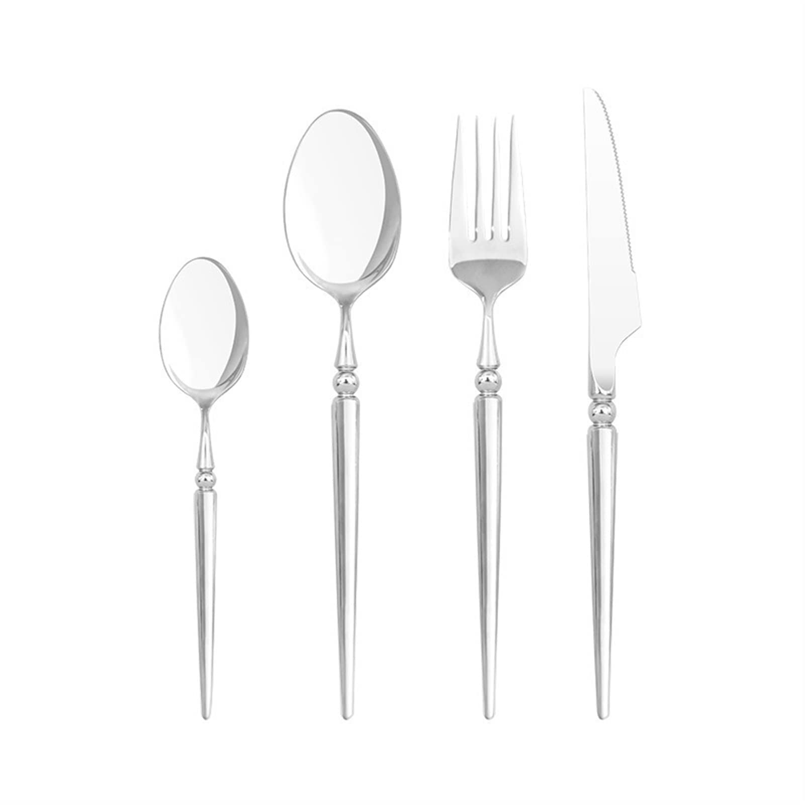 Couverts en Or, 24 pièces, en Acier Inoxydable, Couteau, Fourchette, cuillère, Service de Table, Cuisine zéro déchet