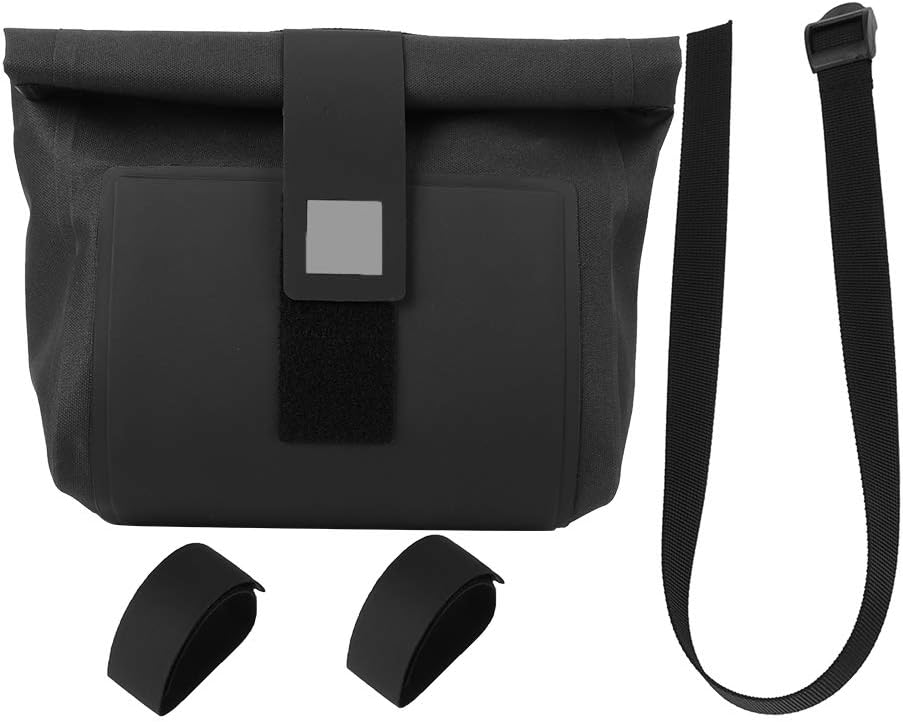 Full Mountain Bike Handlebar Bag, Cycling Front Pouch Accessories, TPU Composite Fabric with Rubber Material, Scratch for Road Mountain Biking