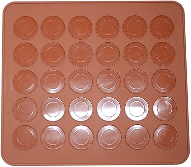 Round Shape Macarons Mat Silicone Macaron Sheet Pad Pastry Cake Baking Tool for Macaron, Cupcake, Dessert