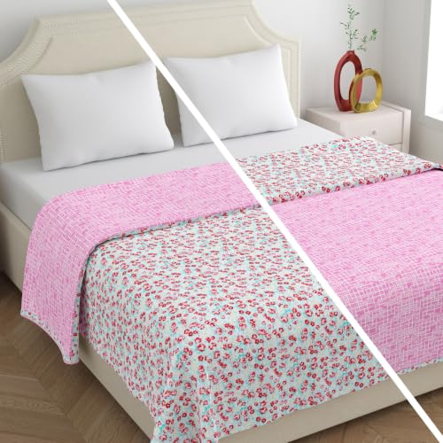 Image of Home Ecstasy 100% Cotton Mulmul Reversible Dohar for Double Bed 210 GSM (86 x 88 inches), Teal