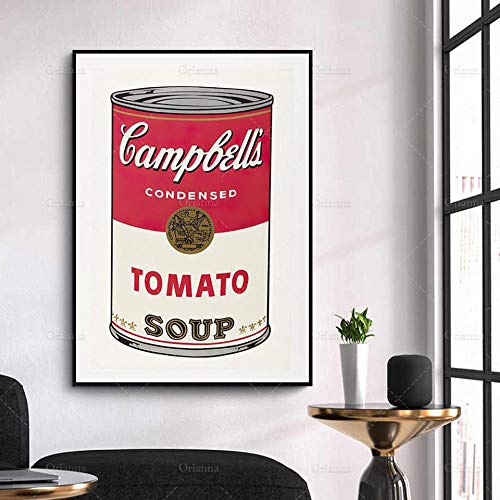 Miniatura 2 de Cuadros Salon,Pop Art Andy Warhol Canvas Art Posters And Prints Cocina Tema Pinturas De Lienzo En La Pared Imagen Artística Decoración De Sala De Estar, Carteles Art Deco -50x70cm