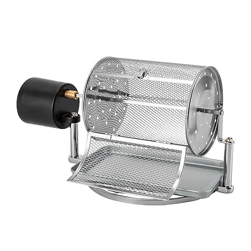 lkoewqzamx Coffee Bean Roaster, Roasting Machine, Nuts Home Coffee shop, Wooden handle, Glossy Outlook, Clear Vision, 110V (Model 2)