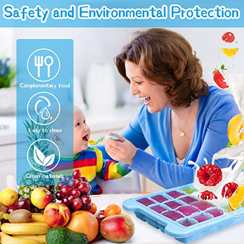 Zaloife 3 stuks ijsblokjesvorm silicone, 36-vaks ijsblokjeshouder voor invriezen, 108 ijsblokjes voor koelkast… - Afbeelding 5