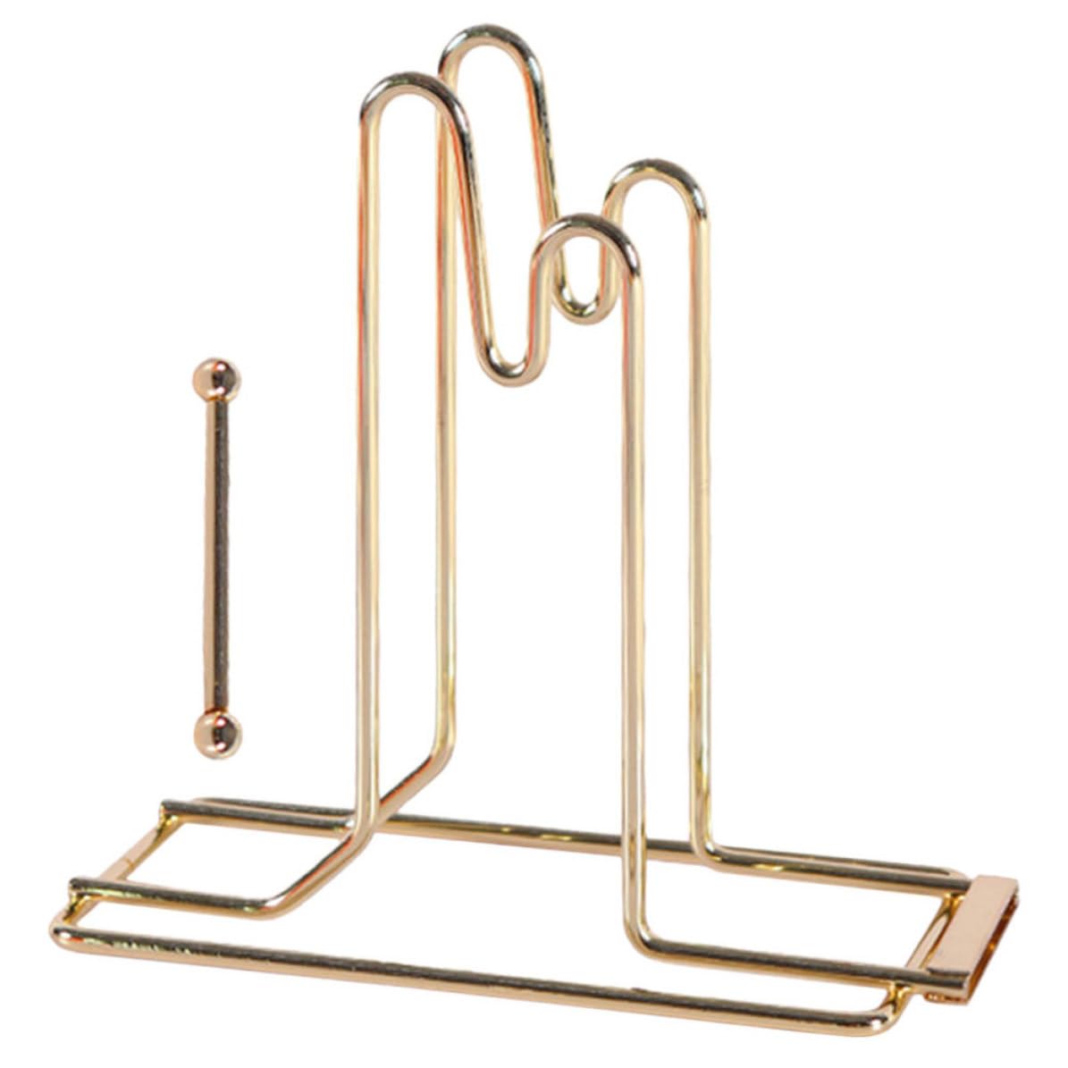 Dispensador de boletos de rifa práctico y duradero color dorado para tienda de lotería