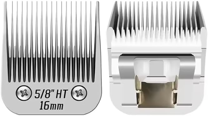 5/8 Inch (16mm) Detachable Ceramic Pet Grooming Clipper Blade, Universal Replacement Blade for Large Animal Dog Cat Hair Trimmer, Fits Most Standard Size Detachable Clippers