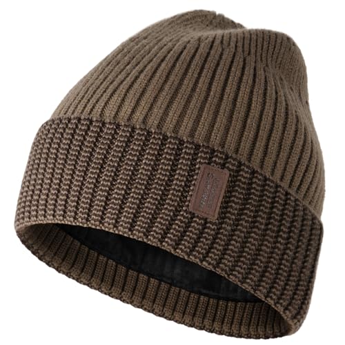 Image of Wmcaps Warm Beanie for Men Women, Fleece Lined Beanie Warm Winter Caps Unisex Fashion Knit Cuffed Cap