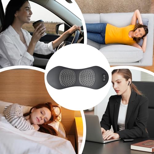Cuscino massaggiante lombare elettrico con funzione di calore, cuscino in memory foam per auto, sedia da ufficio, divano e casa