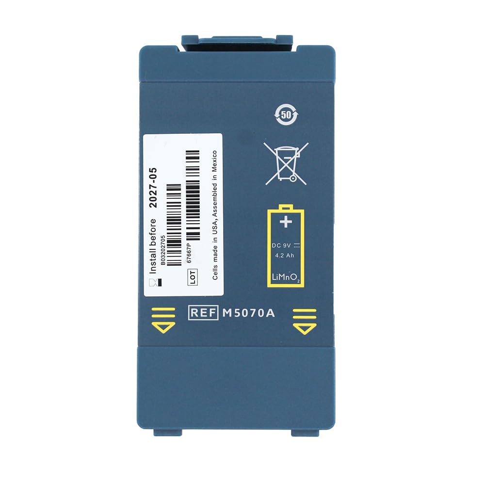 M50-70A per PH ILIPS Hearts Tart FR2 A-ED batteria da 9 V M50-66A