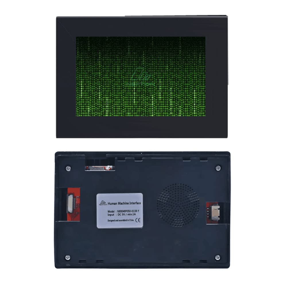 Nextion inteligente pantalla 5" pulgadas NX8048P050-011C-Y táctil capacitiva 800x480 Serial HMI LCD-TFT módulo con carcasa Soporte de audio y video