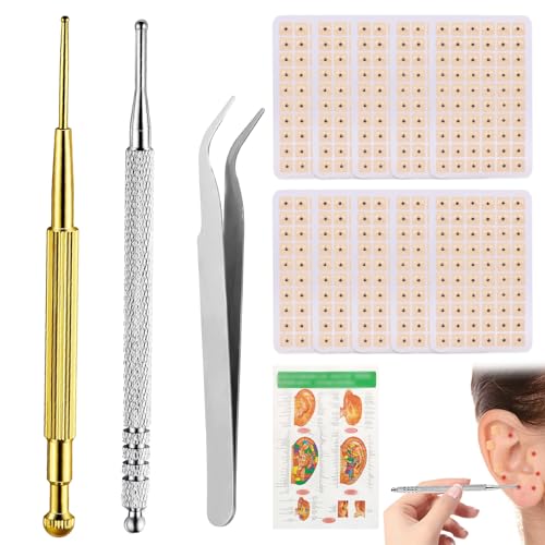 600Pcs Akupunkturpflaster Ear Seeds Akupressurstift Akupunkturstift Akupressur Stift Akupressur Pflaster Ear Seeds für Ohrakupunkturpunkt-Massage mit 2 Akupunktur Stift 1 Ohrpunktdiagramm 1 Pinzette 600Pcs Akupunkturpflaster Ear Seeds Akupressurstift Akupunkturstift Akupressur Stift Akupressur Pflaster Ear Seeds für Ohrakupunkturpunkt-Massage mit 2 Akupunktur Stift 1 Ohrpunktdiagramm 1 Pinzette