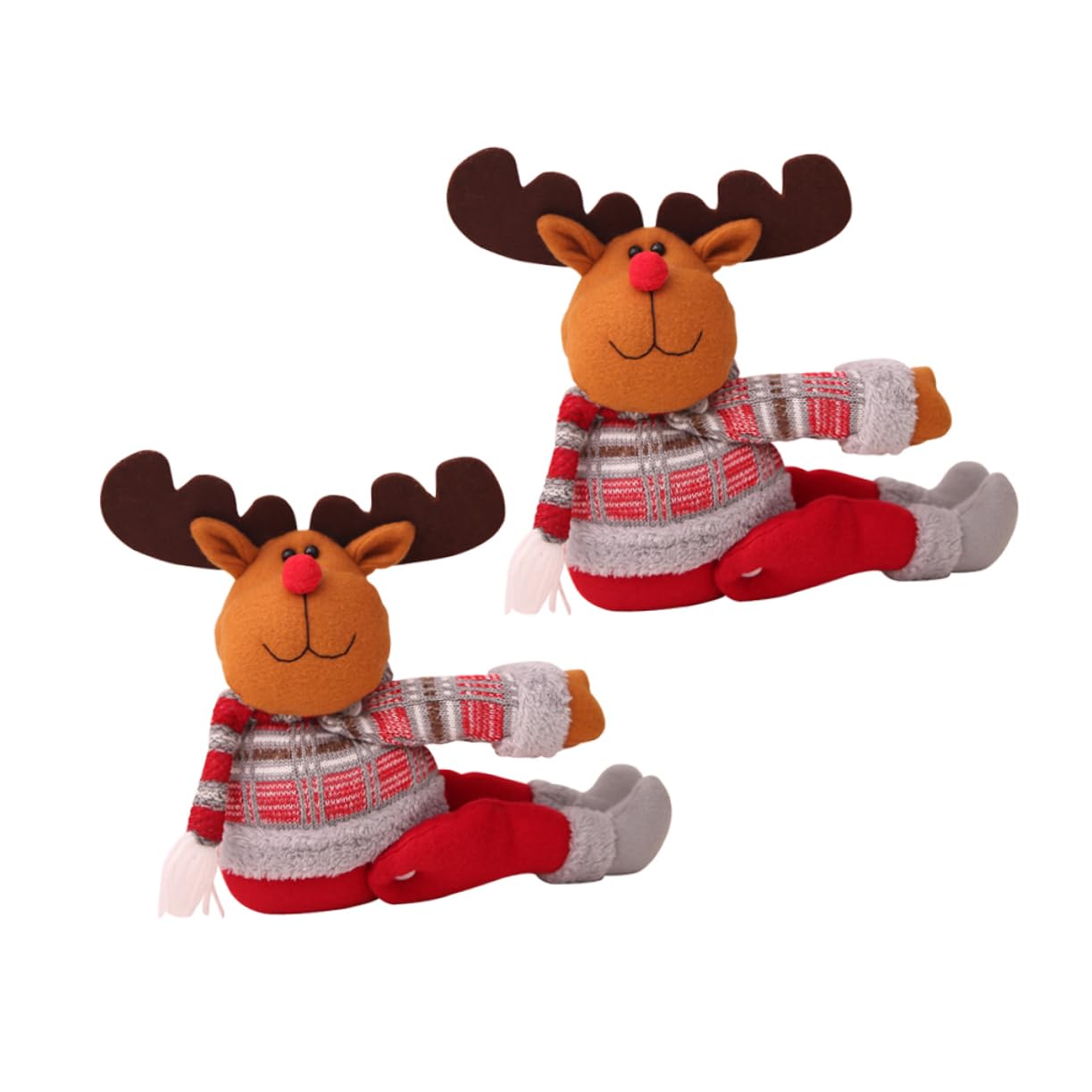 OUNONA 4 Pièces Clips de de Dessin animé Rideaux Noel Rideaux de Noel décoration du père Noël Boucle de de noël Embrasse de en Forme de Boucle pour