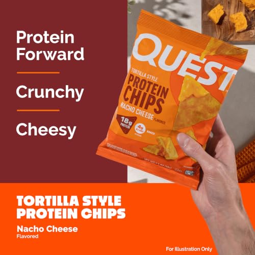 Image of Quest Nutrition Nacho Cheese Tortilla Style Protein Chips, 12 Count