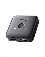 Vista 1 de Anker - Conmutador HDMI, conmutador HDMI 4K@60Hz, 2 en 1 salida con acabado suave, compatible con HDR, 3D, Dolby, compatible con portátiles, PC