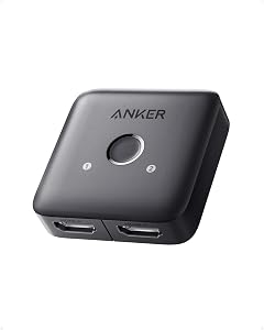 Anker HDMI Switch 4K 60Hz HDMI Switcher 2 in 1 Out with Smooth Finish Supports HDR 3D Dolby
