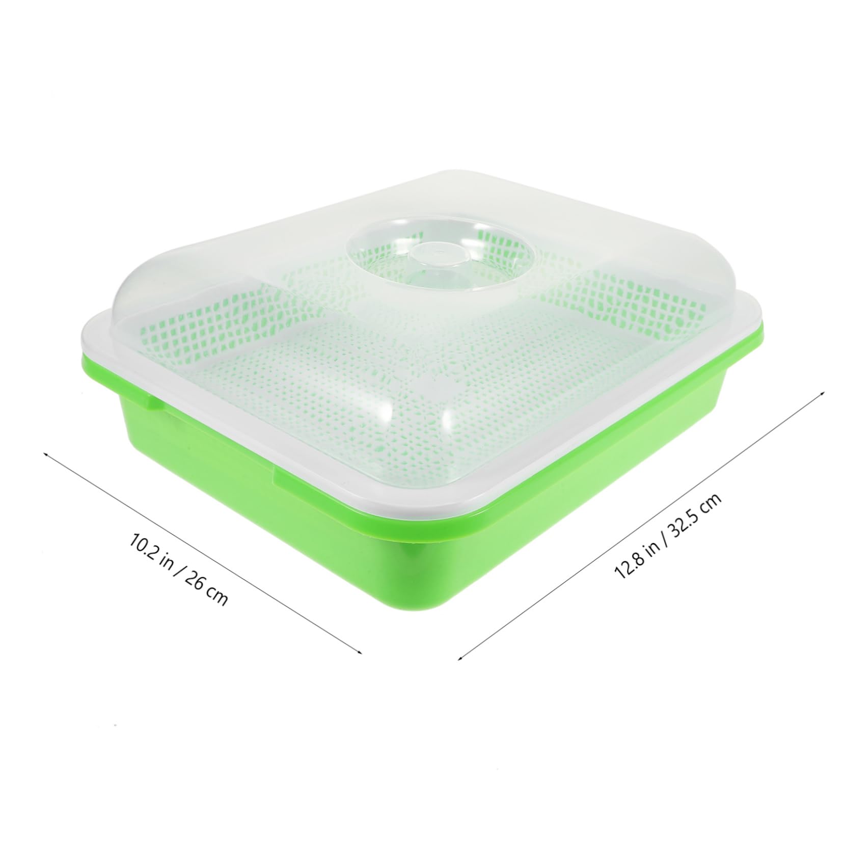 Bandeja de Cultivo para Brotes Tapa, 2 Juegos, Plástico Verde