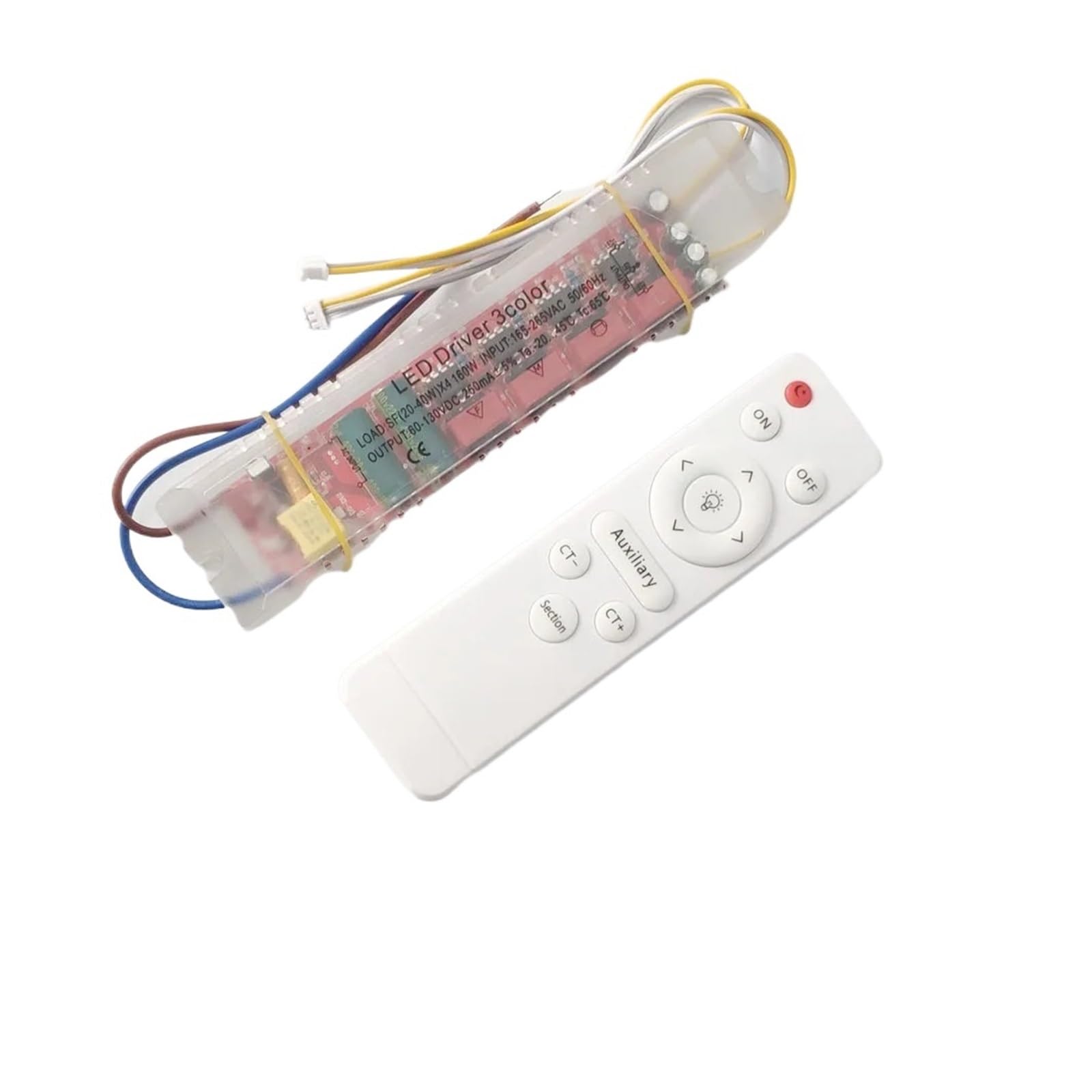 ZXAOMMBEA Infrared Remote Control Power Supply 220V dimmable Constant Current Driver 24W 40W 80W 100W 160W 200W 240W Transformer X2((20-40W) X4)