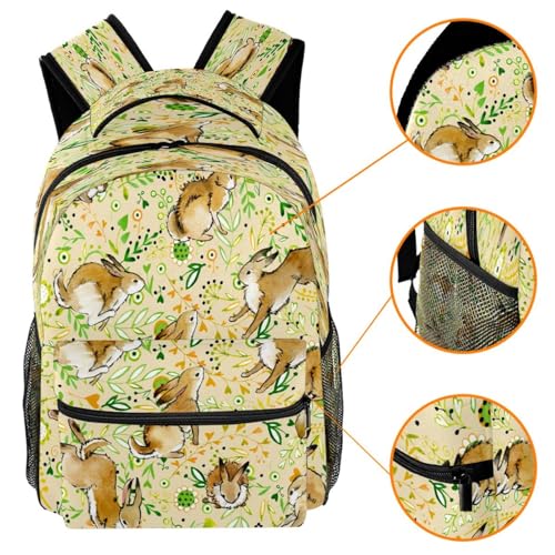 Sac à dos de voyage décontracté avec feuilles peintes pour weekend