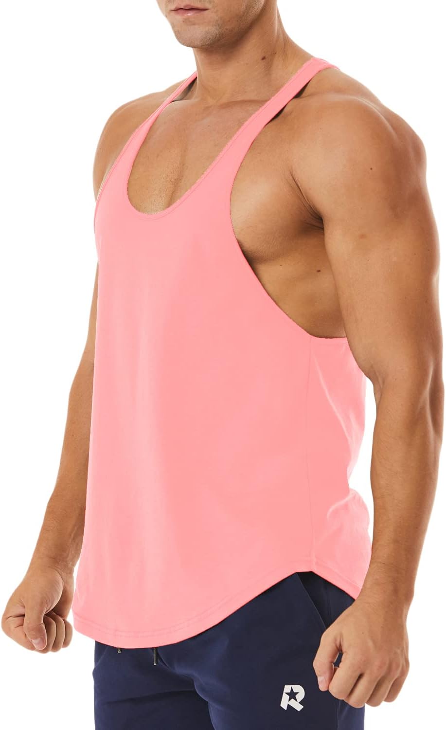 Men's Workout Quick Dry Soft Gym Bodybuilding Stringer Tank Tops - Image 3