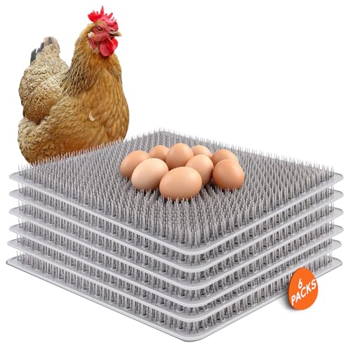 Kalolary Lot de 6 coussinets de nidification lavables pour poulailler, coussinets de boîte de nidification en silicone pour litière de poules, accessoires de poulailler réutilisables pour poules