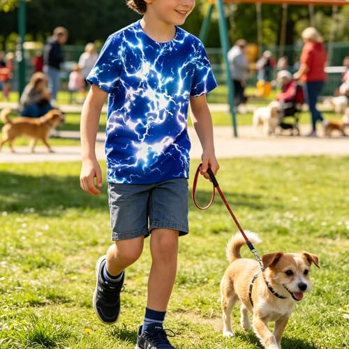 Image of Hgvoetty Boys Girls Graphic T-Shirts Kid 3D Casual Tops Tees for 6-16 Years | Youth Novelty Shirts, Bright Eye-Catching Design, Lightweight and Soft Material, Suit for Daily Sport, Party and School Wear