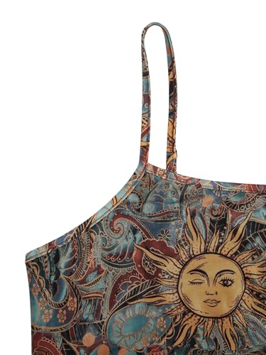 Milumia Women's Plus Size 90s Mini Dress Vintage Spaghetti Straps Mesh Short Dress4