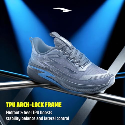Image of ASIAN Quantum-28 Men's Sports Shoes | Knit Mesh Upper, High Traction Outsole with Lateral TPU Support & Memory Foam Shoes | Stylish Training Shoes