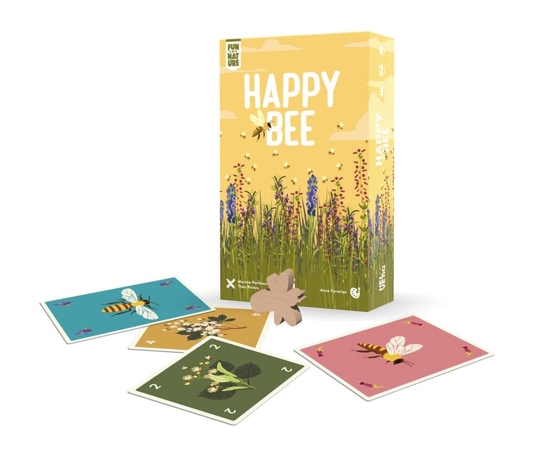 Helvetiq - Happy Bee | Juegos De Mesa Niños 8 Años | Juegos De Cartas | Juegos De Viaje | Regalo Niño 8 Años O Más | Juegos para Niños Y Adultos | Juegos Infantiles